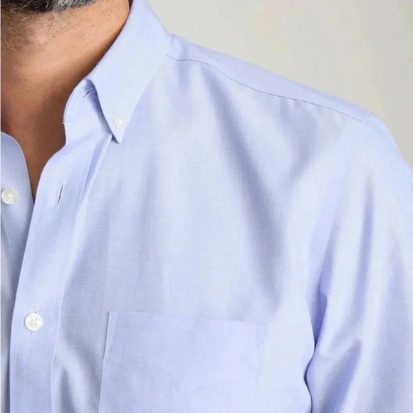 Mens UnTuckit Shirt XXXL 3XL Blue Classic Wrinkle Free Button Up Business - Picture 4 of 4